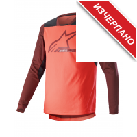Вело джърси ALPINESTARS Drop 6 Long Sleeve CORAL/BLACK