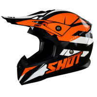 Мотокрос каска SHOT Pulse Revenge Black Orange White Glossy