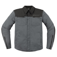 Текстилно мото яке ICON UPSTE CANVAS CE GREY