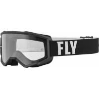 Мотокрос очила FLY RACING Focus Black/White - Clear Lens
