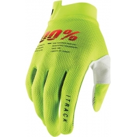 Мотокрос ръкавици 100% iTRACK FLUO YELLOW