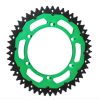 Заден пиньон RFX Pro Series Armalite Double Compound Rear Sprocket (Steel/Aluminium) KX/KDX - 520 48T (Green)