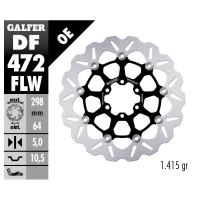 Плаващ преден/заден спирачен диск Galfer WAVE FLOATING (C. STEEL) 298x5mm DF472FLW