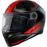 Каска MT REVENGE 2 S HATAX B5 BLACK/GREY/RED MATT