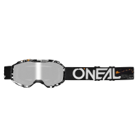 Детски крос очила O'NEAL B-10 ATTACK BLACK/WHITE - SILVER MIRROR V.24