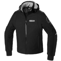 Текстилно мото яке SPIDI Hoodie Armor H2Out Black/White