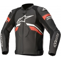 Кожено яке ALPINESTARS GP PLUS R V3 RIDEKNIT Black/White/Bright Red