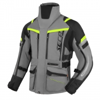 Текстилно мото яке  SECA ARRAKIS III TITANIUM/NEON YELLOW