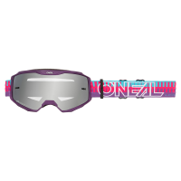Мотокрос очила O'NEAL B-10 STRIPED PINK/PURPLE - SILVER MIRROR V.26