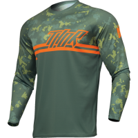 Детско мотокрос джърси THOR YOUTH SECTOR DIGI GREEN/ORANGE