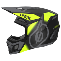Мотокрос каска O'NEAL 3SERIES VISION BLACK/NEON YELLOW/GRAY V.24