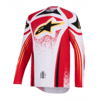 Мотокрос джърси Alpinestars TECHSTAR NOMUR GRAY/RED/BLACK