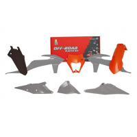 Комплект пластмаси RACETECH Plastic Kit 6 pcs (Grey/Orange) KTM 20-23