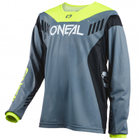 Детско вело джърси O'NEAL ELEMENT HYBRID V.22 GRAY/NEON YELLOW