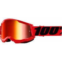 Мотокрос очила 100% STRATA2 RED-MIRROR RED