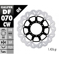Плаващ преден спирачен диск Galfer WAVE FLOATING COMPLETE (C. ALU.) 310x5mm DF070CW