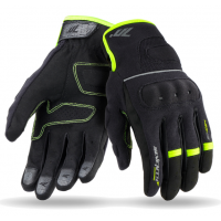Дамски текстилни ръкавици 70 DEGREES SUMMER URBAN BLACK/FLUO YELLOW
