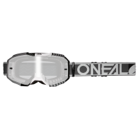 Мотокрос очила O'NEAL B-10 DUPLEX GRAY/WHITE/BLACK - SILVER MIRROR V.24