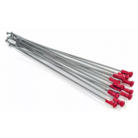 Спици KITE SPOKES 19 RR SI /RE NIP 12PC Silver/Red