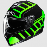 Каска HJC C70N HOLT BLACK/GREEN
