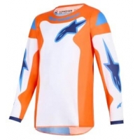 Детско мотокрос джърси Alpinestars FLUID GRID ORAN/BLUE