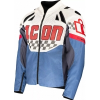 Кожено яке ICON Contra3™ HERO WHITE