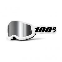 Мотокрос очила 100% STRATA2 WHITE SILVER MIRROR