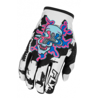 Мотокрос ръкавици FLY RACING Lite Warp Special Edition - White/Blue/Pink