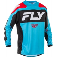 Мотокрос блуза FLY RACING F-16 Riding -Light Blue/Red/Black 2025