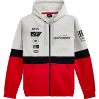 Мото суичър ALPINESTARS Position Zip Hoodie WHITE/RED/BLACK