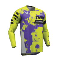 Мотокрос джърси THOR LAUNCHMODE BLEACH GRAY/ACID