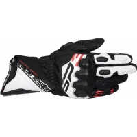 КОЖЕНИ РЪКАВИЦИ ALPINESTARS SP-3 BLK/WHT/RD FLUO
