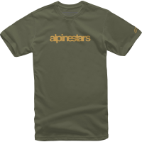 Мото тениска ALPINESTARS TEE HERITAGE GRN/GLD