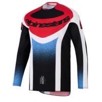 Мотокрос джърси Alpinestars TECHSTAR KNIF BLACK WHITE RED