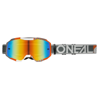 Мотокрос очила O'NEAL B-10 DUPLEX WHITE/GRAY/ORANGE - RADIUM RED V.24