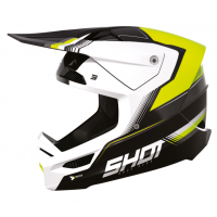Детска мотокрос каска Shot Furious Tracer Neon Yellow Glossy