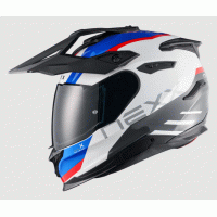 Адвенчър каска NEXX  Y.TRAVL QUEST WHITE/BLUE/RED