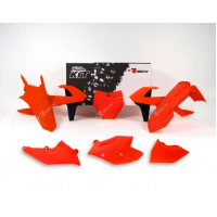 Комплект пластмаси RACETECH Plastic Kit Neon Orange/Black KTM 16-18