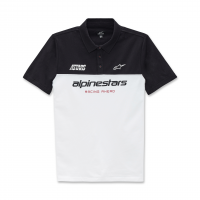 Мото тениска ALPINESTARS POLO PADDOCK BLK/WHT