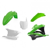 Пластмасов MX кит Polisport за Kawasaki  KX85 - 2014-21 Green/White
