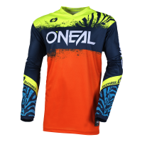 Детска мотокрос блуза O'NEAL ELEMENT SHOCKER BLUE/ORANGE V.25