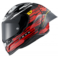 Каска NEXX X.R3R X.R3R GLITCH RACER RED WHITE