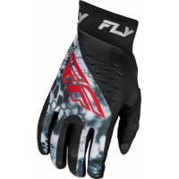 Мотокрос ръкавици FLY RACING Lite Kryptek- Black/Red/Grey 2025