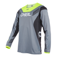 Вело джърси O'NEAL ELEMENT FR HYBRID V.22 GRAY/NEON YELLOW