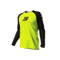 Детско мотокрос джърси SHOT Raw Escape Neon Yellow