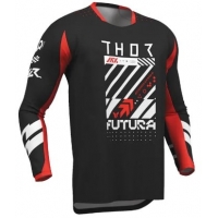 Мотокрос джърси THOR LAUNCHMODE FUTURA BLK/RED