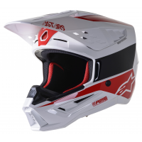 Мотокрос каска ALPINESTARS SM5 BOND WHITE/RED