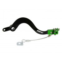 Заден лост за спирачка RFX Pro FT Rear Brake Lever (Black/Green) - Kawasaki KXF250 05-20