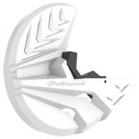 Предпазител за спирачен диск POLISPORT Disc & Bottom Fork Protector KX250F(21->) KX450F(19->) White