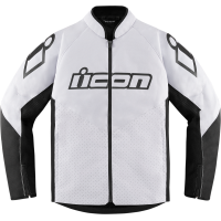 Текстилно мото яке ICON HOOLIGAN CE WHITE